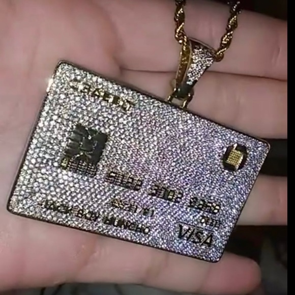 Custom made credit card pendant list name you want on it below! Ready in 13 days - Picture 4 of 16